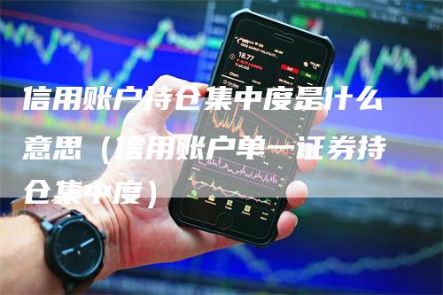 信用账户持仓集中度是什么意思（信用账户单一证券持仓集中度）