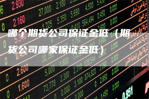 哪个期货公司保证金低（期货公司哪家保证金低）