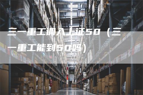 三一重工调入上证50（三一重工能到50吗）