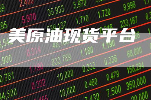 美原油现货平台