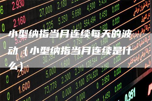 小型纳指当月连续每天的波动（小型纳指当月连续是什么）