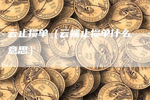 云止损单（云端止损单什么意思）
