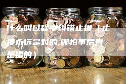 什么叫过程中纠错止损（止损永远是对的,哪怕事后看是错的）