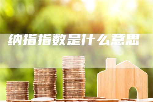 纳指指数是什么意思