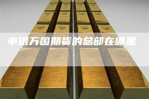 申银万国期货的总部在哪里