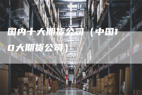 国内十大期货公司（中国10大期货公司）