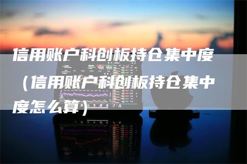 信用账户科创板持仓集中度（信用账户科创板持仓集中度怎么算）