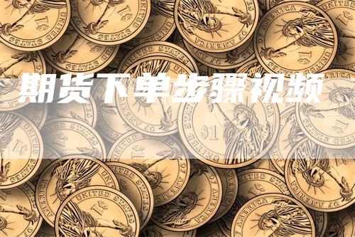期货下单步骤视频