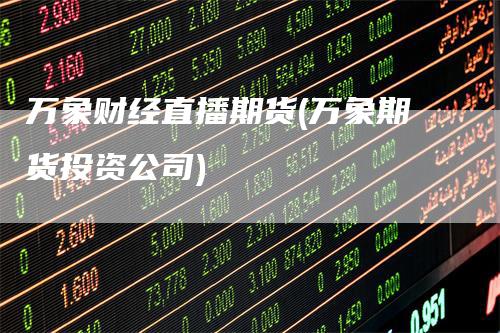 万象财经直播期货(万象期货投资公司)