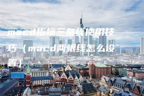 macd指标三条线使用技巧（macd两根线怎么设置）