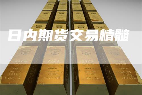 日内期货交易精髓