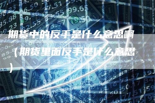期货中的反手是什么意思啊（期货里面反手是什么意思）