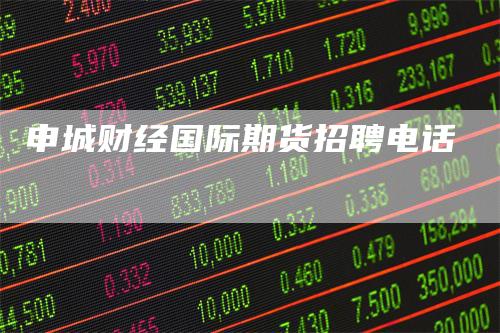 申城财经国际期货招聘电话