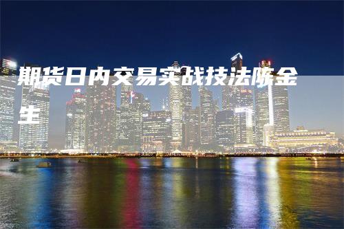 期货日内交易实战技法陈金生