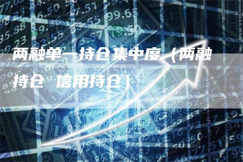 两融单一持仓集中度（两融持仓 信用持仓）