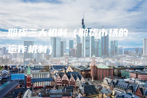 期货三大机制（期货市场的运作机制）