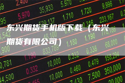 东兴期货手机版下载（东兴期货有限公司）