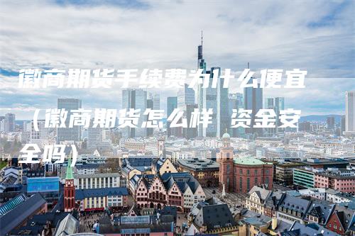 徽商期货手续费为什么便宜(徽商期货怎么样 资金安全吗)