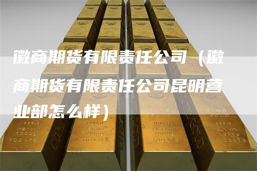 徽商期货有限责任公司（徽商期货有限责任公司昆明营业部怎么样）