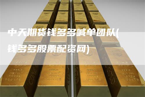 中天期货钱多多喊单团队(钱多多股票配资网)