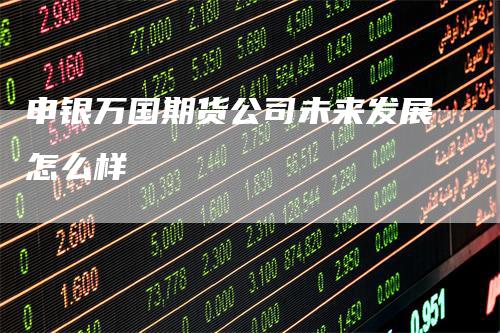 申银万国期货公司未来发展怎么样