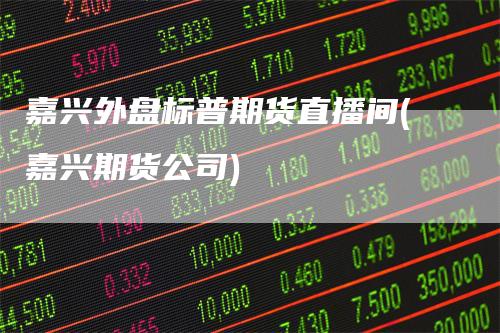 嘉兴外盘标普期货直播间(嘉兴期货公司)