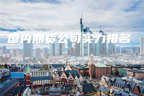 国内期货公司实力排名