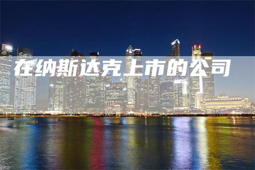 在纳斯达克上市的公司