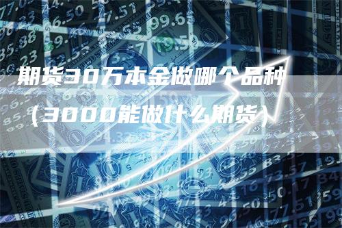 期货30万本金做哪个品种(3000能做什么期货)