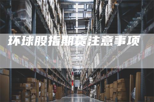 环球股指期货注意事项