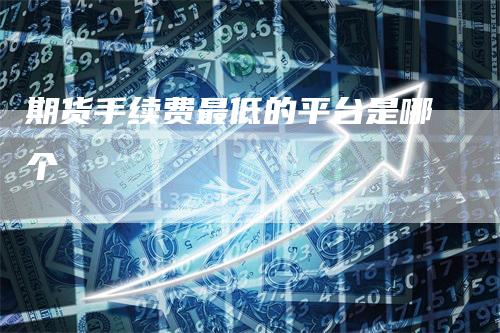 期货手续费最低的平台是哪个