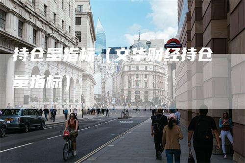 持仓量指标（文华财经持仓量指标）