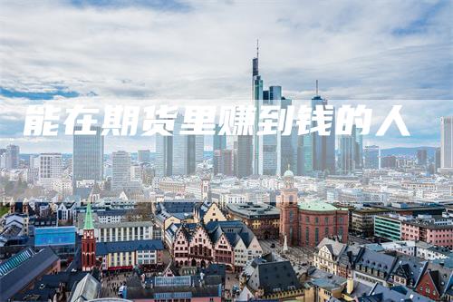 能在期货里赚到钱的人